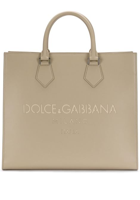 Shopping grande in pelle di vitello con logo Dolce&Gabbana DOLCE & GABBANA | BM1796-AS73887575
